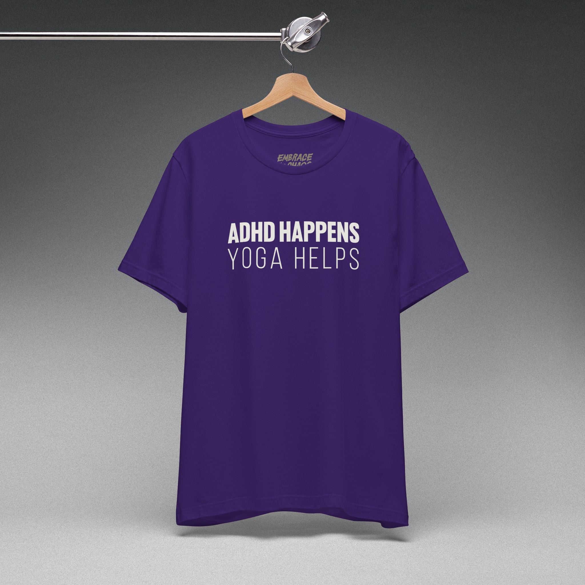 ADHD HAPPENS, YOGA HELPS TEE