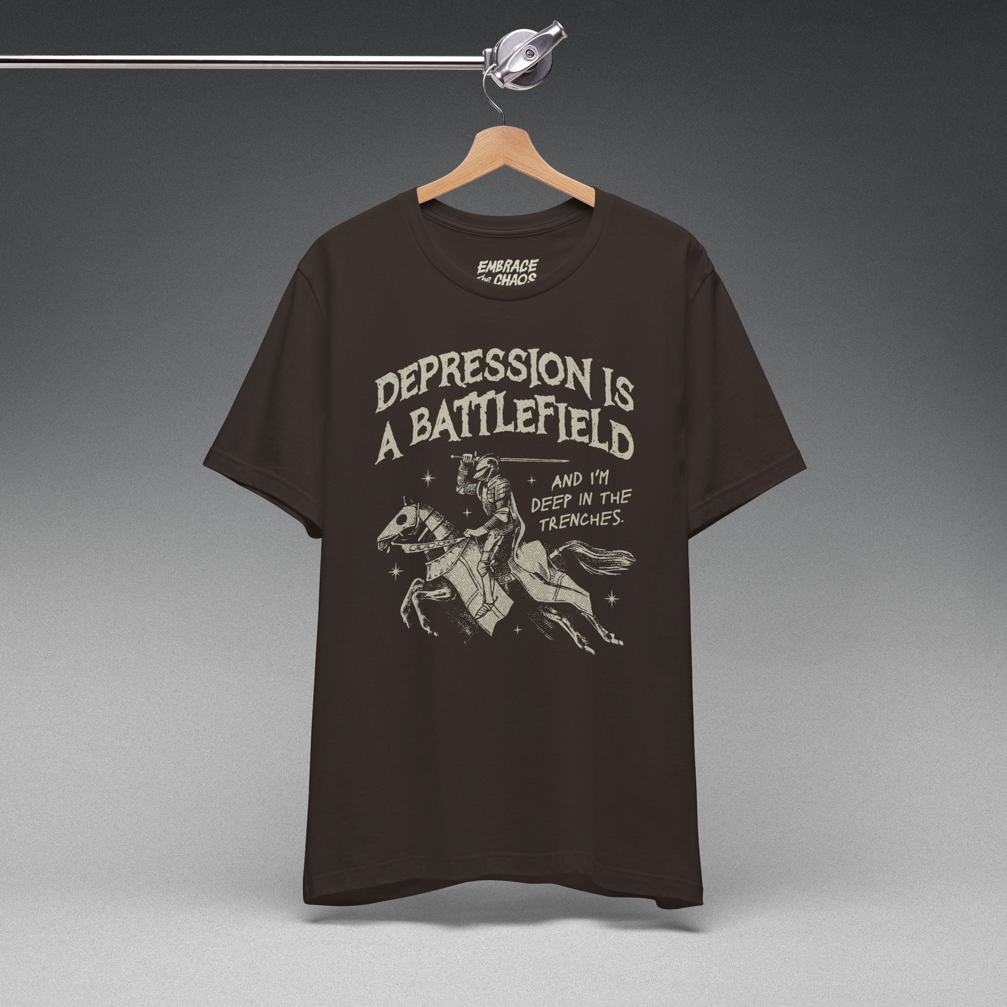 DEPRESSION IS A BATTLEFIELD T-SHIRT