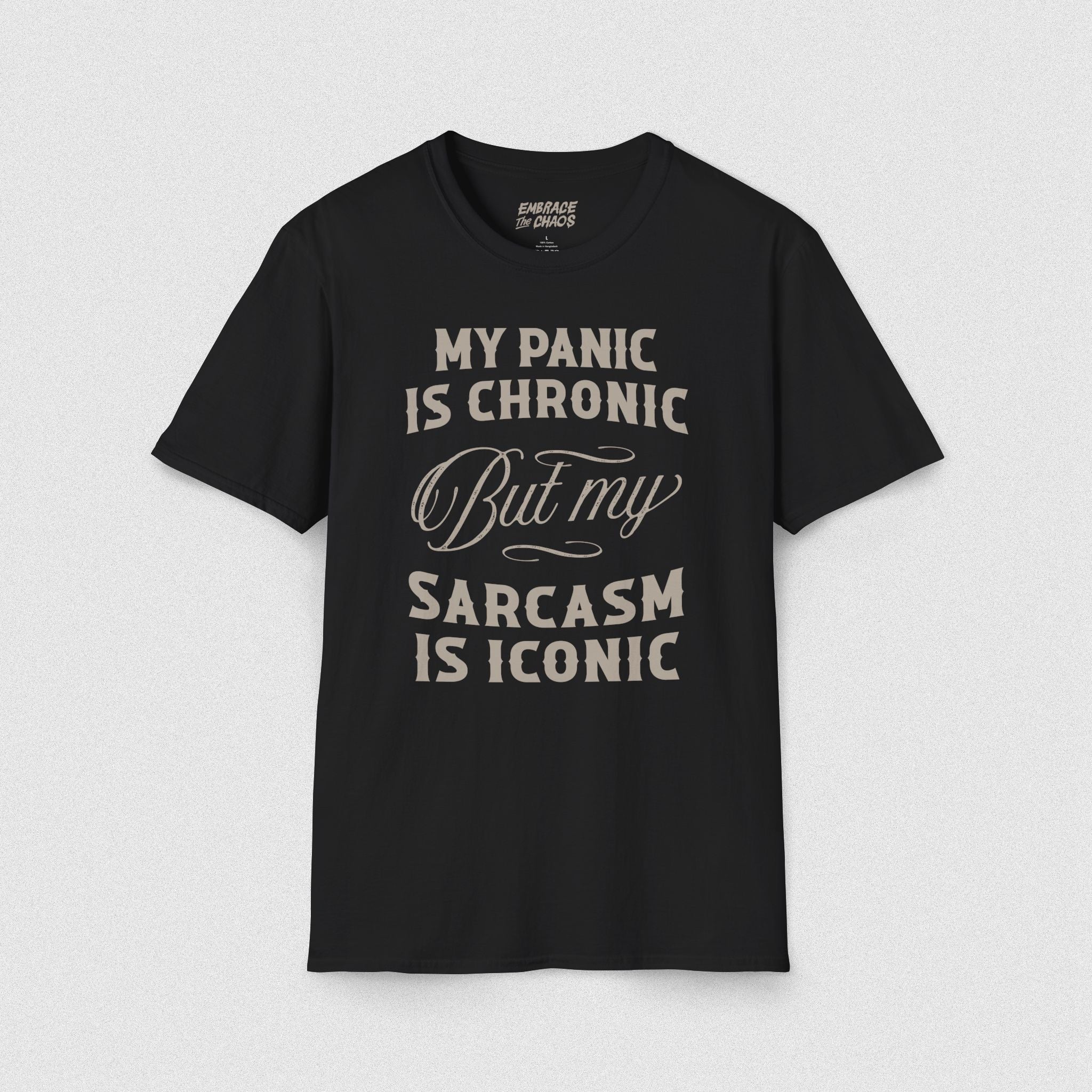 ANXIETY ✦ SARCASM IS ICONIC T-SHIRT