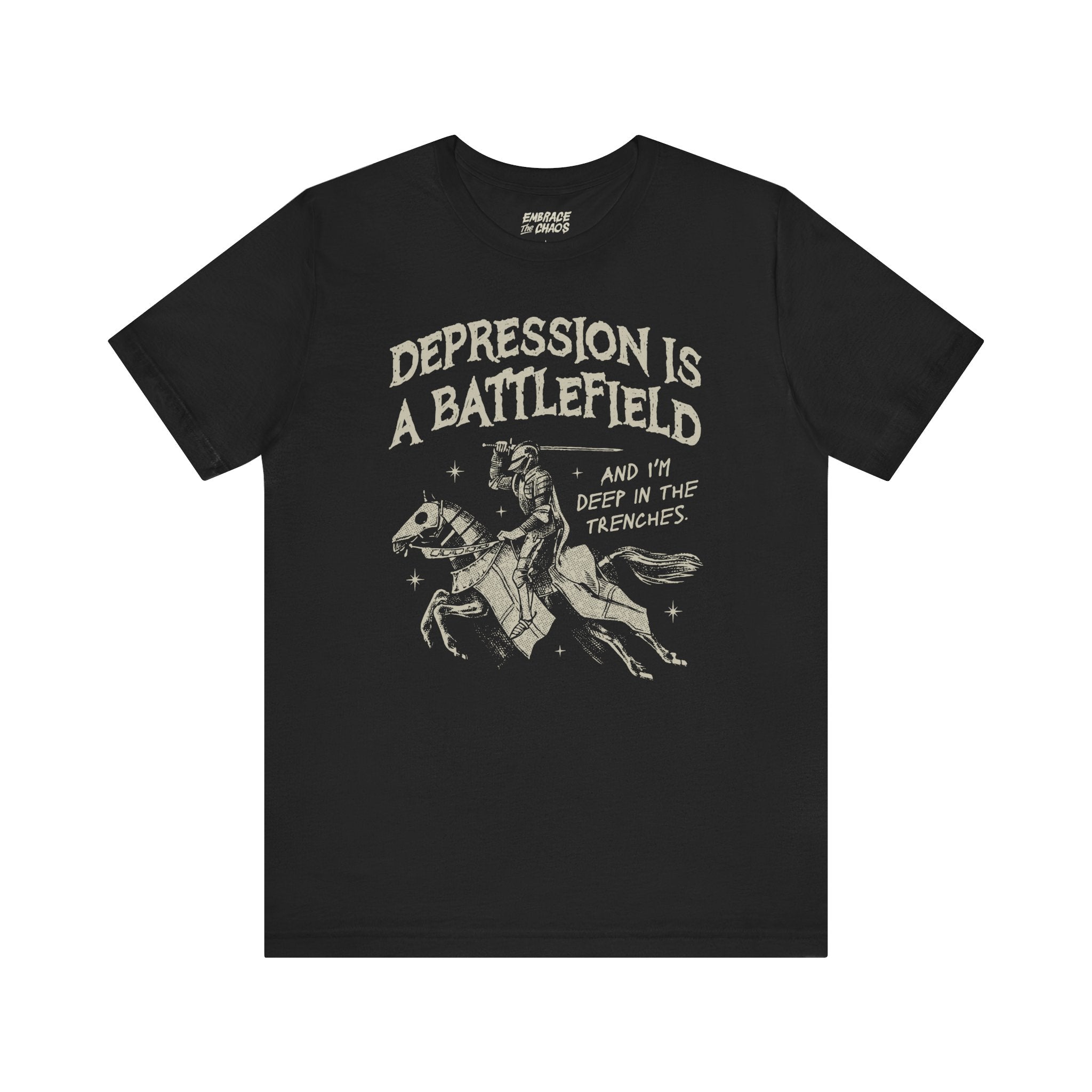 DEPRESSION IS A BATTLEFIELD T-SHIRT