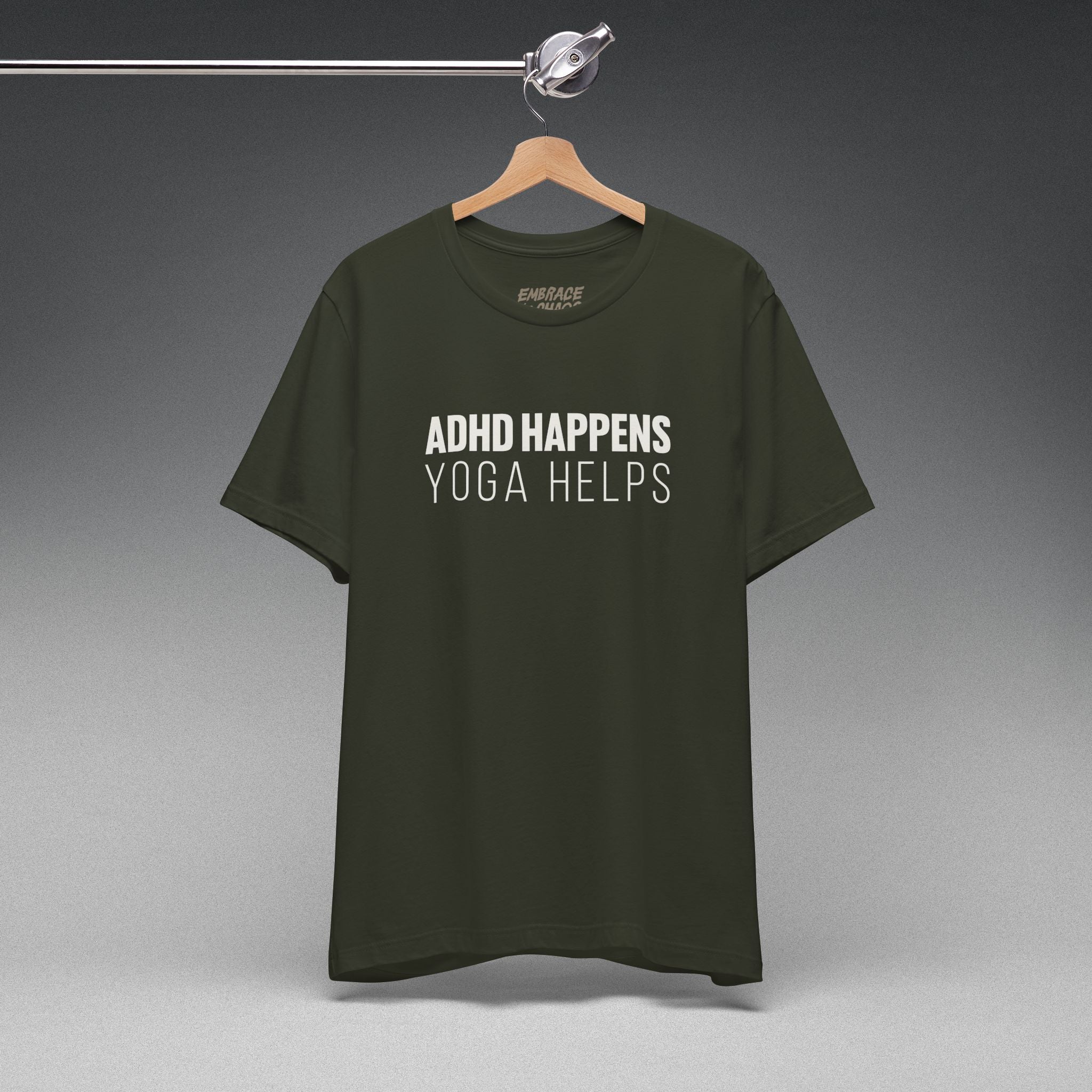 ADHD HAPPENS, YOGA HELPS TEE