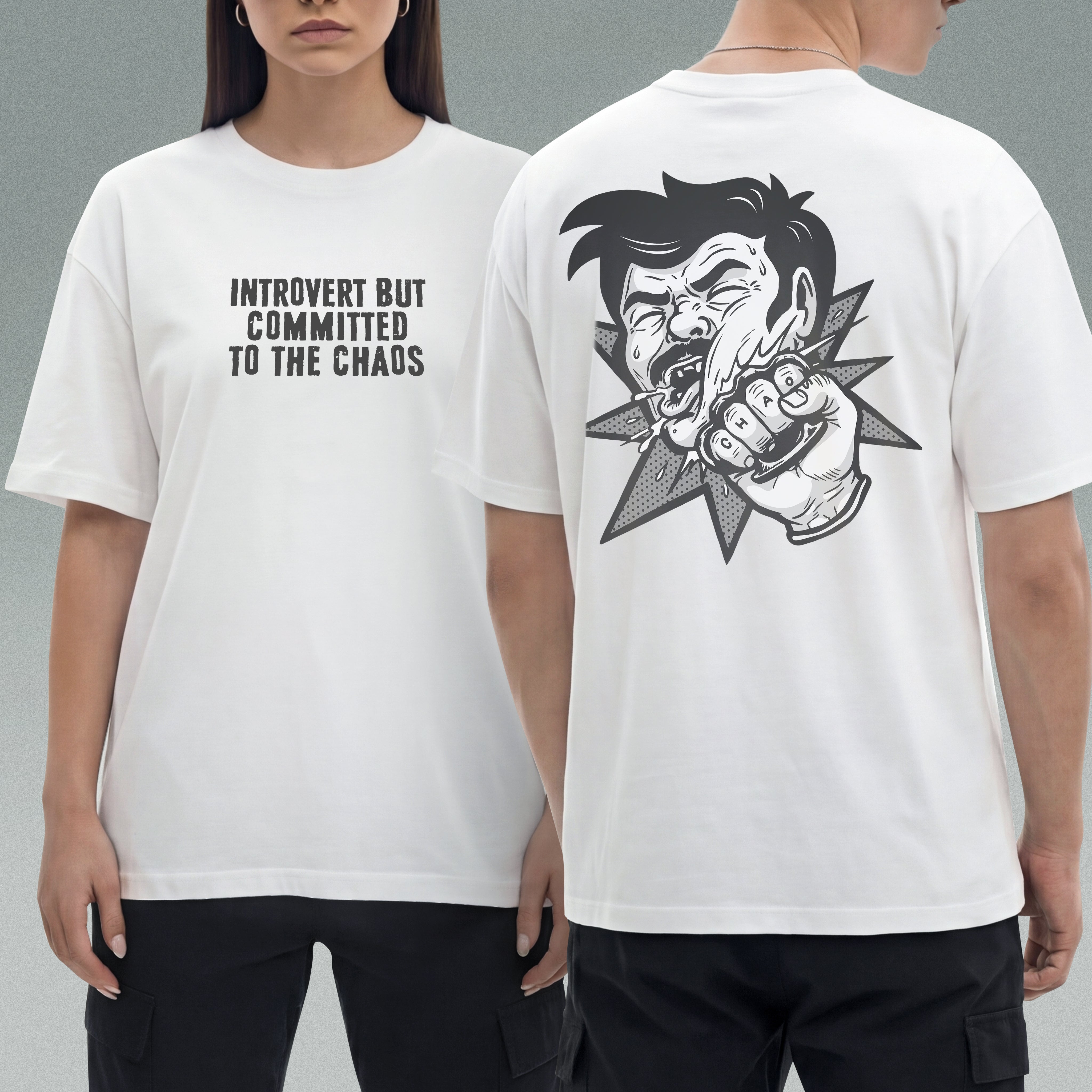 INTROVERT BUT COMMITTED TO THE CHAOS TEE