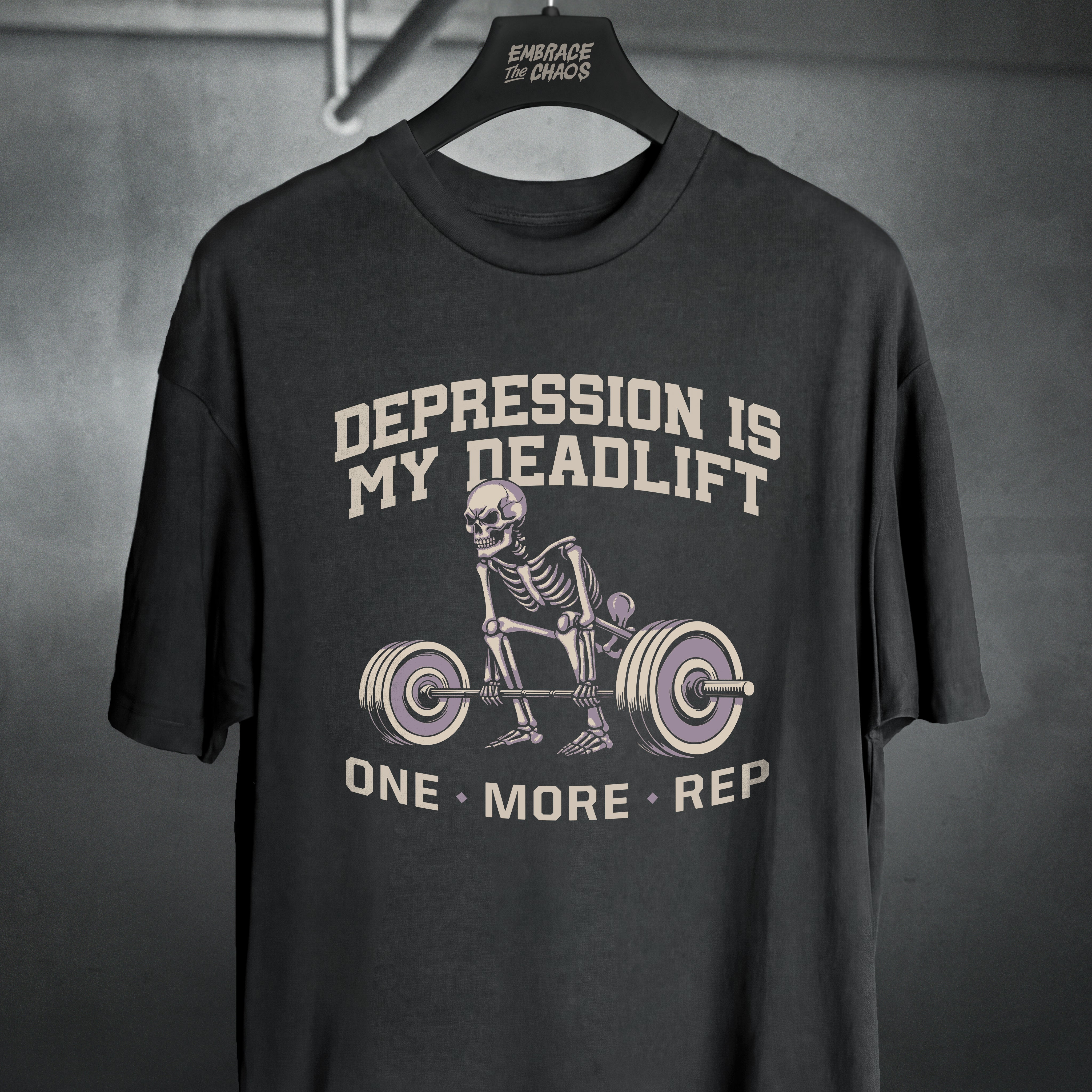 DEPRESSION IS MY DEADLIFT T-SHIRT