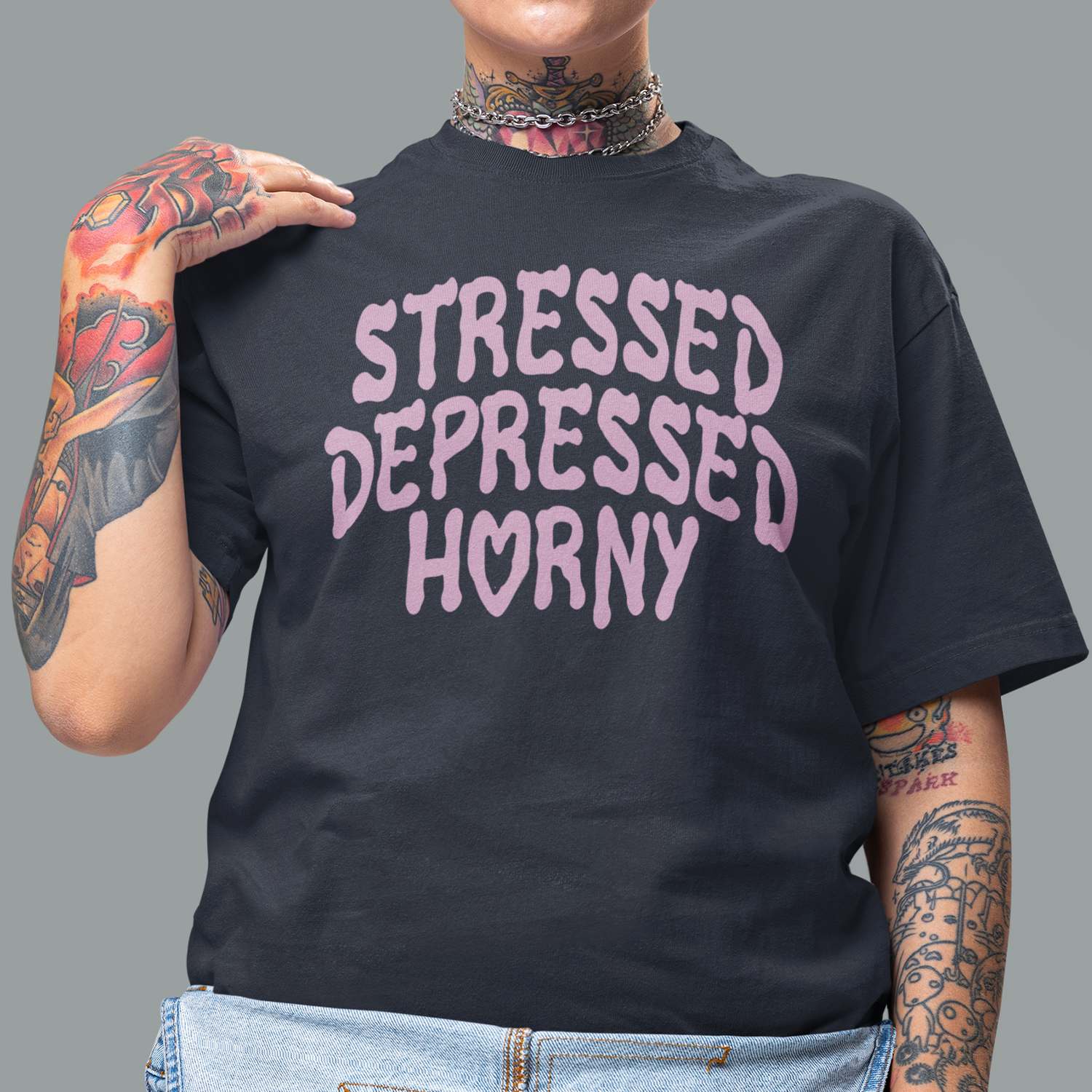 STRESSED, DEPRESSED, HORNY TEE