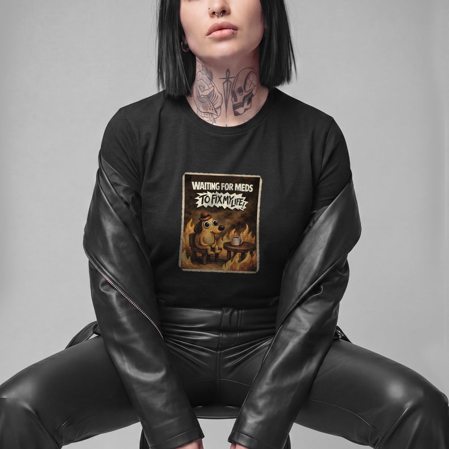 WAITING FOR MEDS TO FIX MY LIFE TEE
