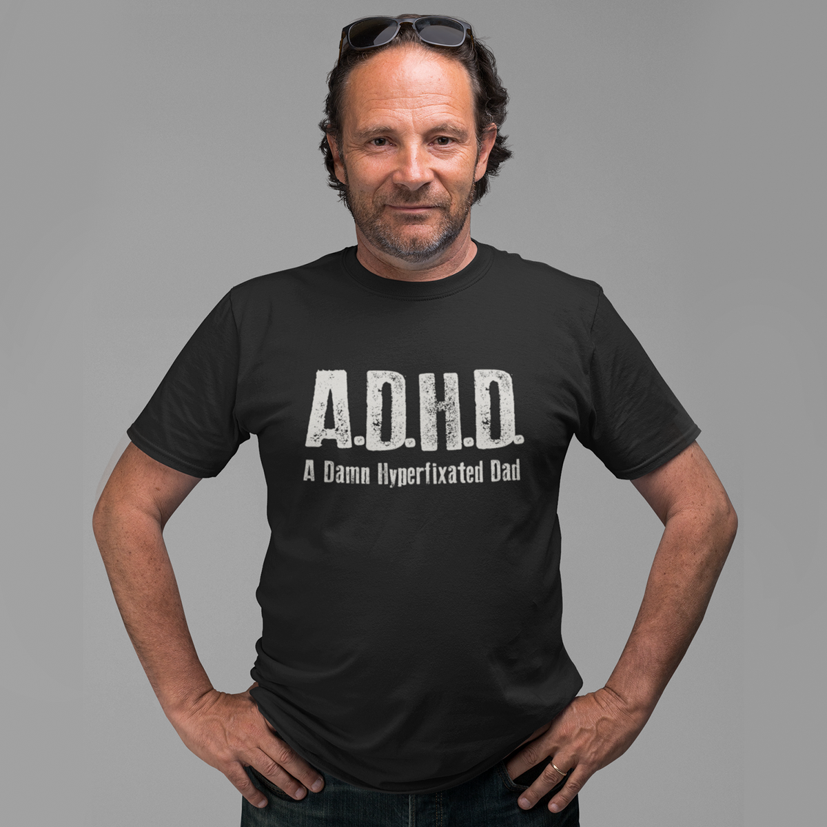 A DAMN HYPERFIXATED DAD TEE