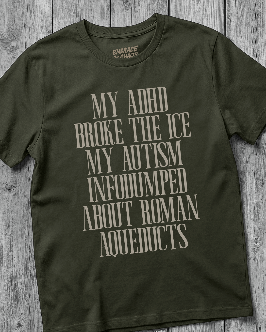 MY AUTISM INFODUMPED T-SHIRT