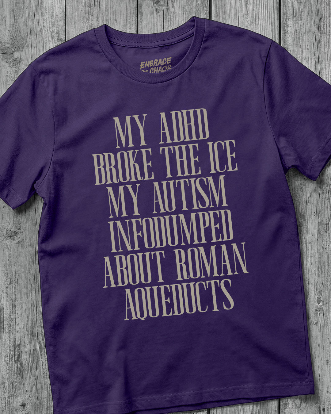 MY AUTISM INFODUMPED T-SHIRT