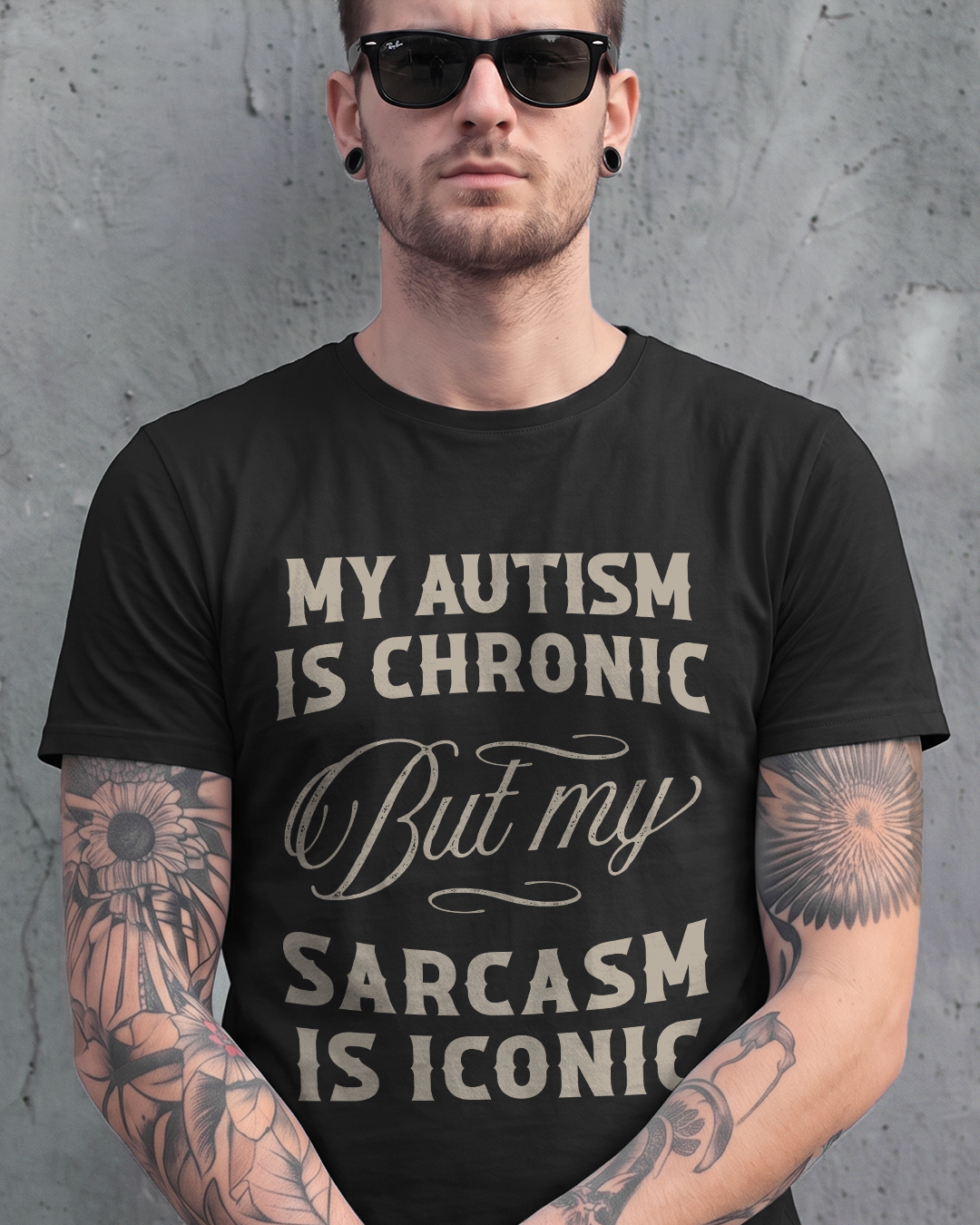 AUTISM ✦ SARCASM IS ICONIC T-SHIRT