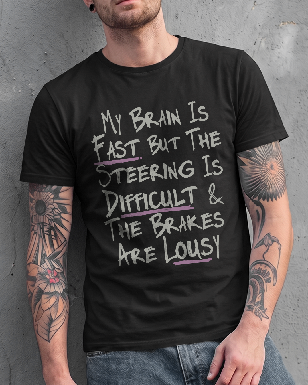 MY BRAIN IS FAST TEE