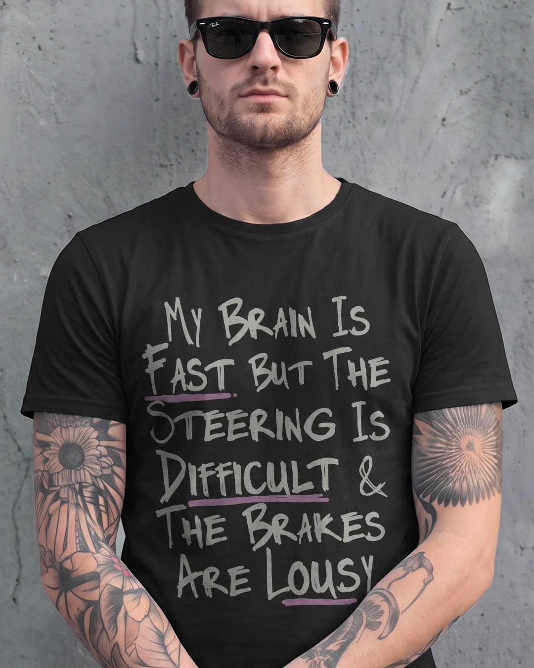 MY BRAIN IS FAST TEE