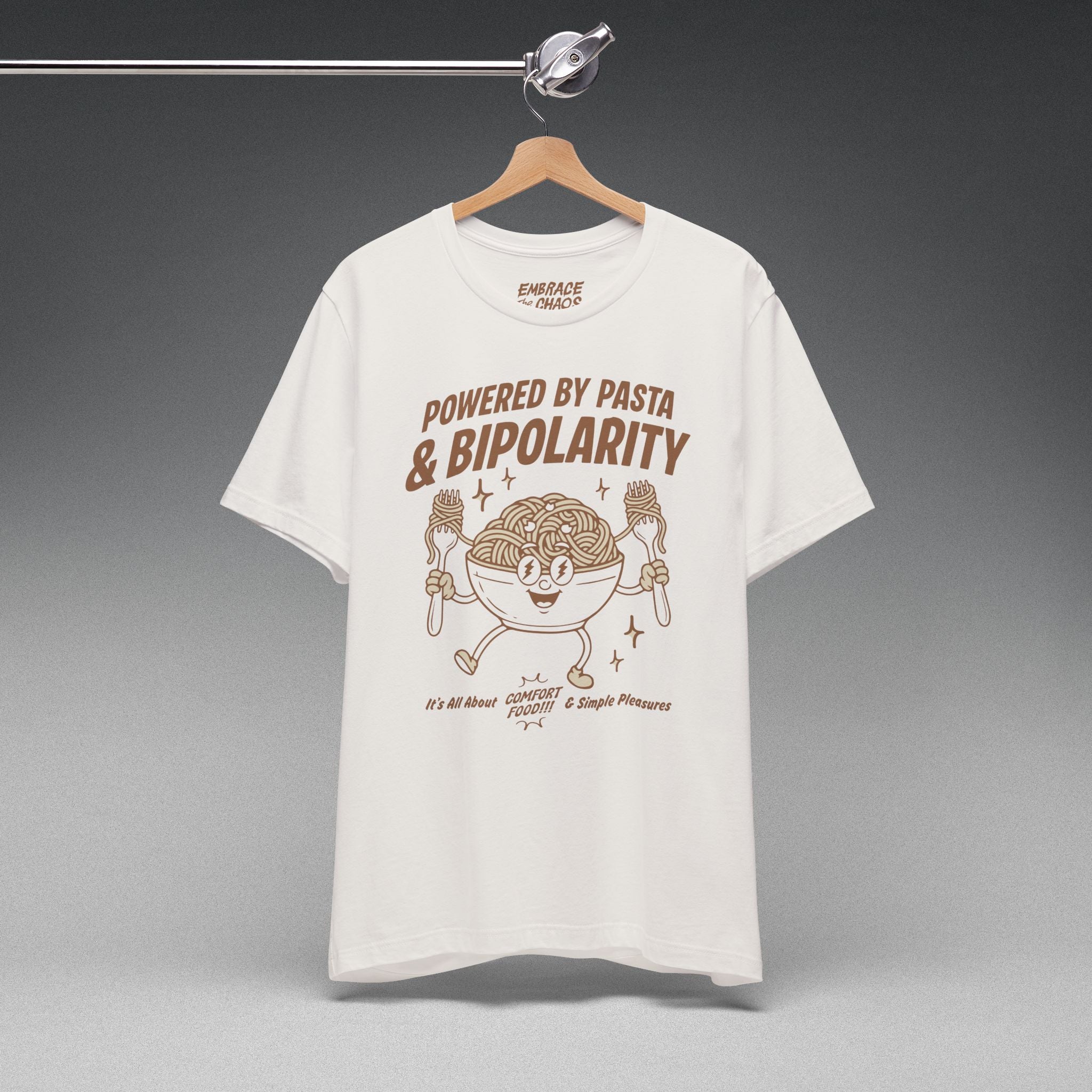 POWERED BY PASTA & BIPOLARITY TEE