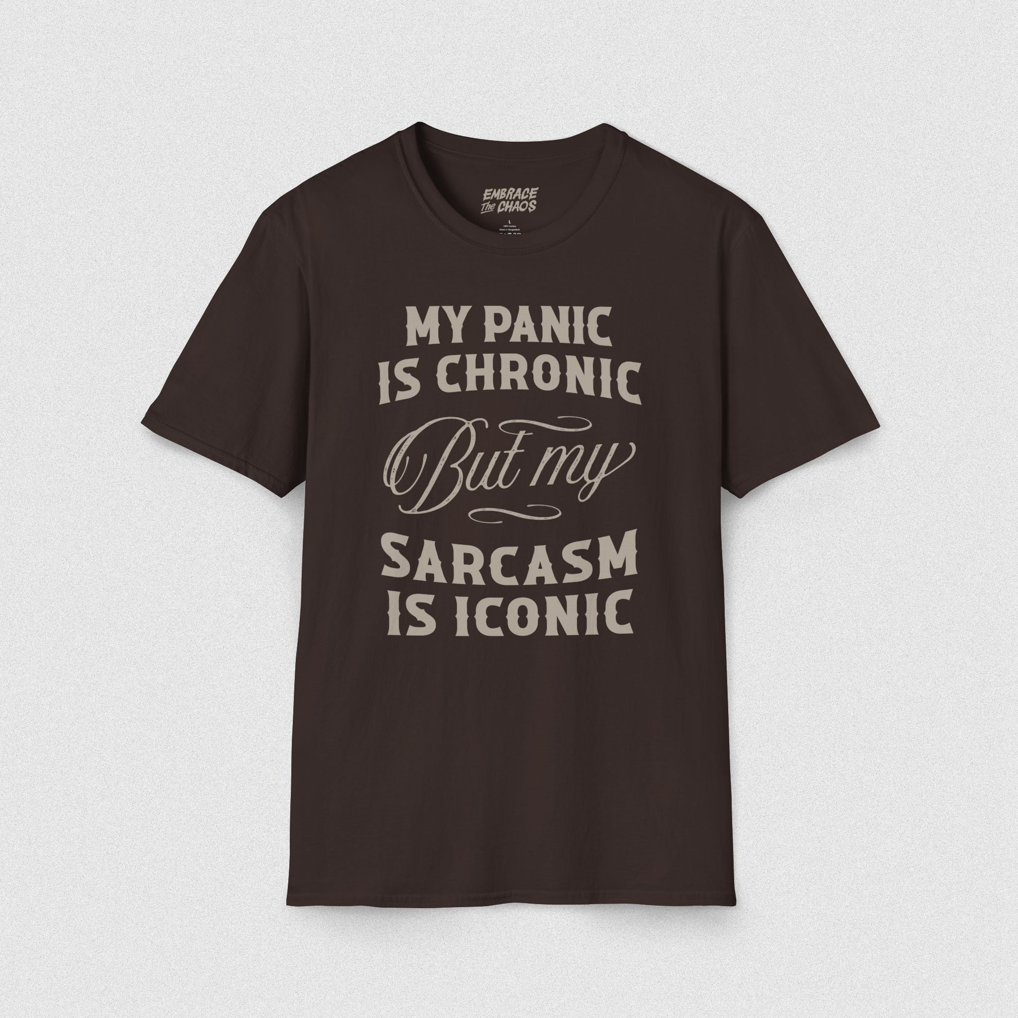 ANXIETY ✦ SARCASM IS ICONIC T-SHIRT