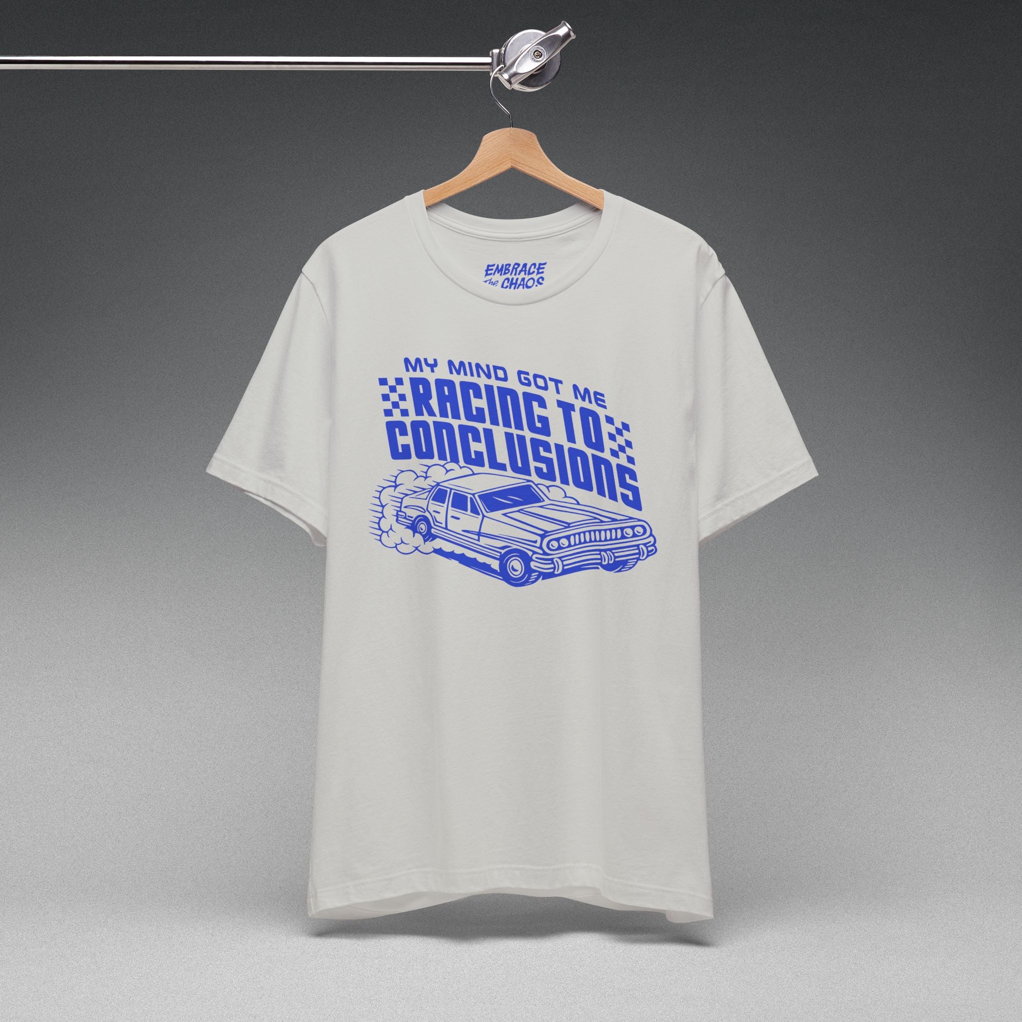 RACING TO CONCLUSIONS T-SHIRT