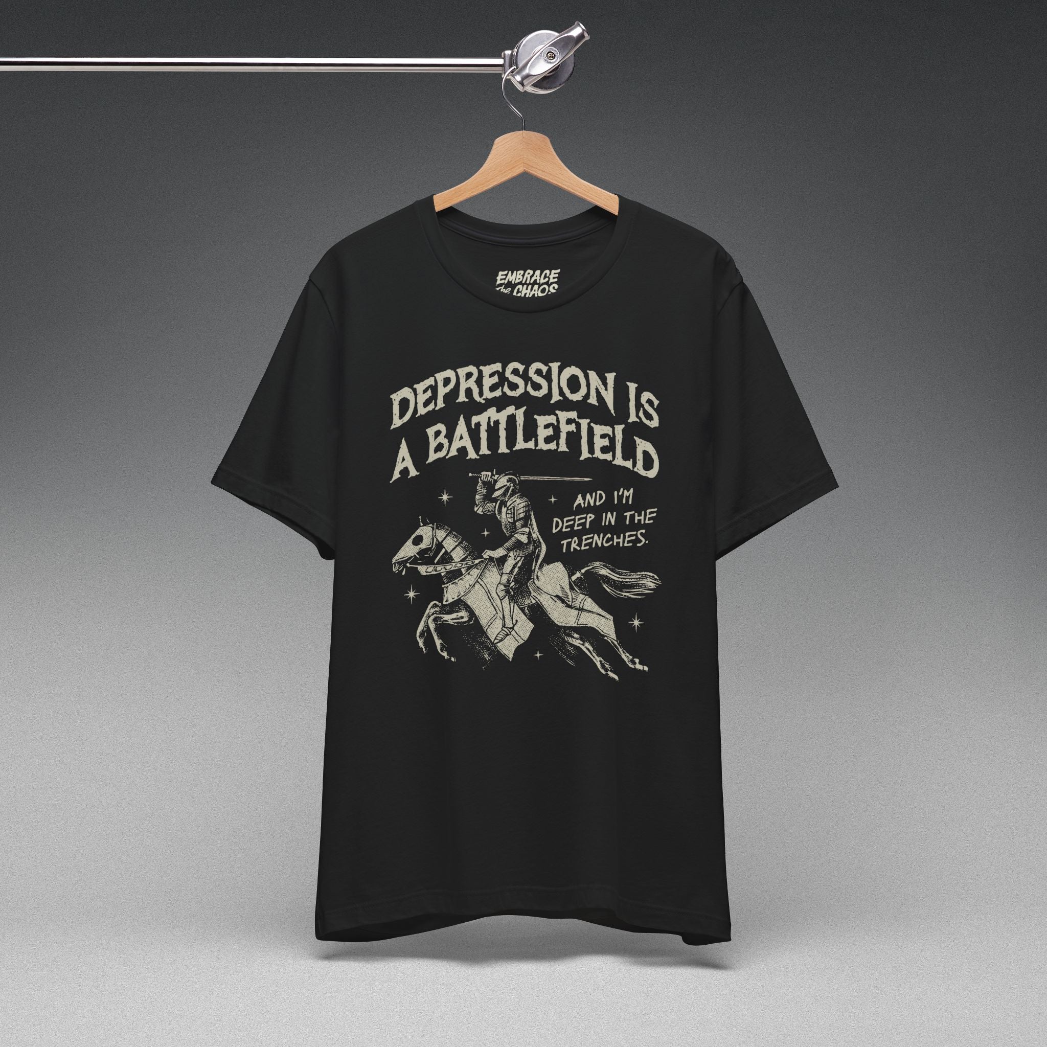 DEPRESSION IS A BATTLEFIELD T-SHIRT
