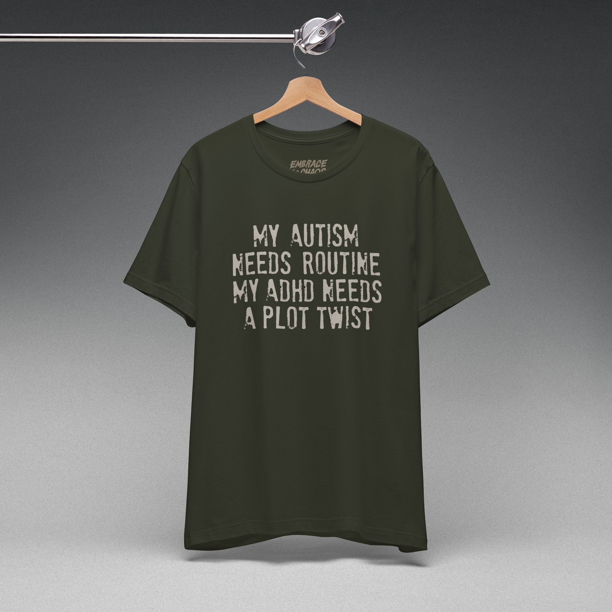 ADHD NEEDS A PLOT TWIST T-SHIRT