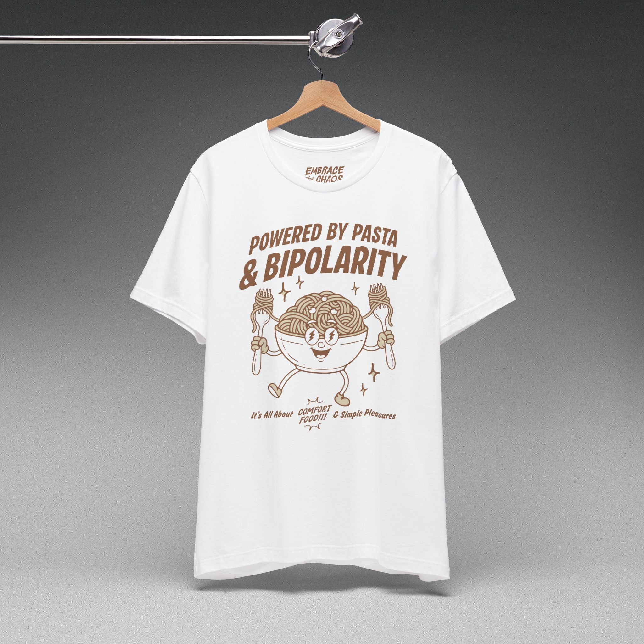 POWERED BY PASTA & BIPOLARITY TEE