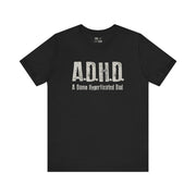 A DAMN HYPERFIXATED DAD TEE XS Black - Embrace The Chaos mental health humor apparel