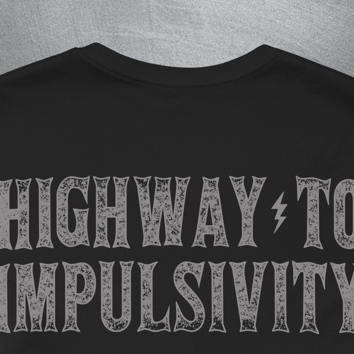 AC/DC STYLE TEE XS Black - Embrace The Chaos mental health humor apparel