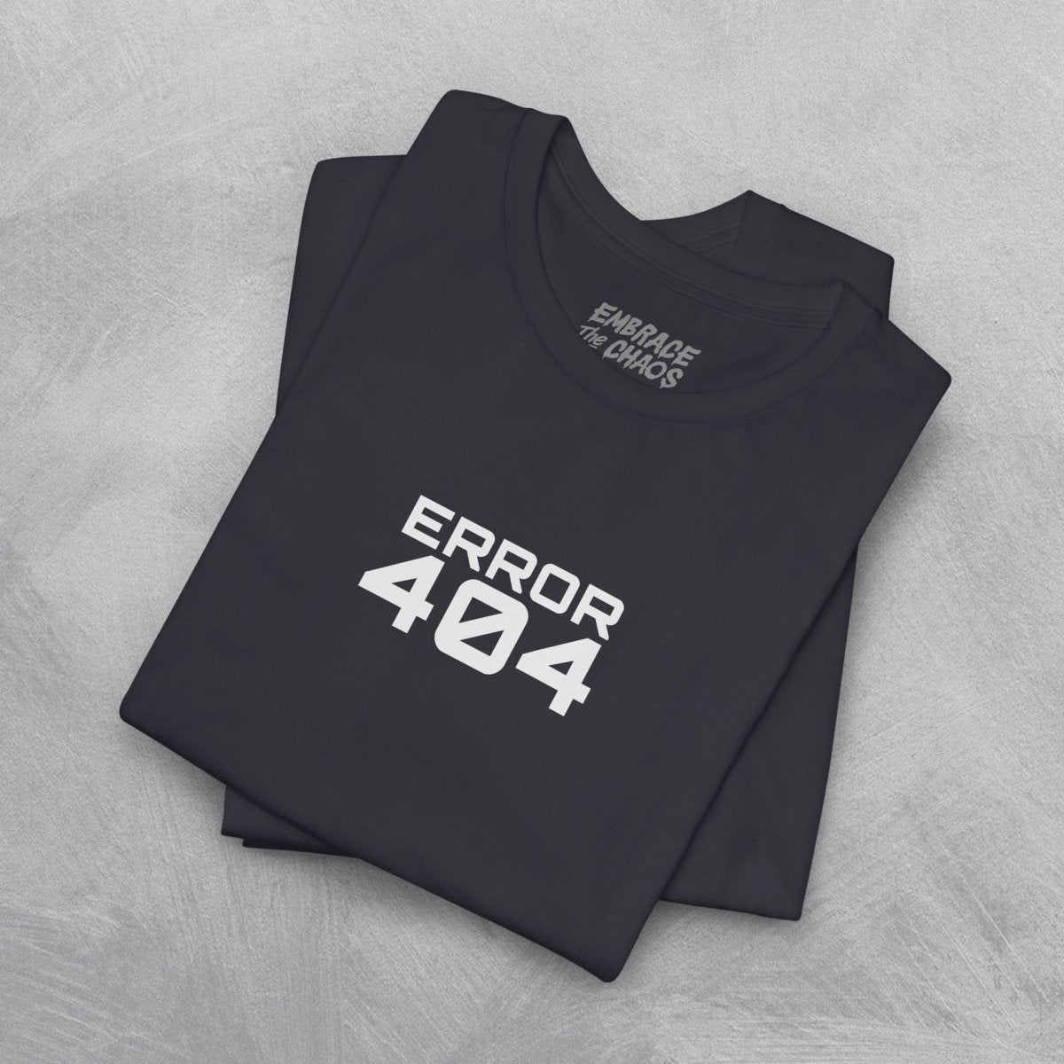 ADHD ERROR 404 T-SHIRT XS Dark Grey - Embrace The Chaos mental health humor apparel