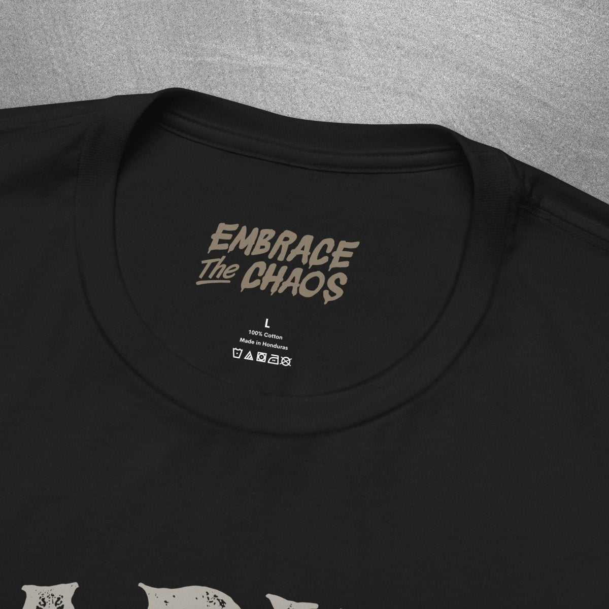 ADHD HEARD EVERY 3RD WORD TEE XS Asphalt - Embrace The Chaos mental health humor apparel