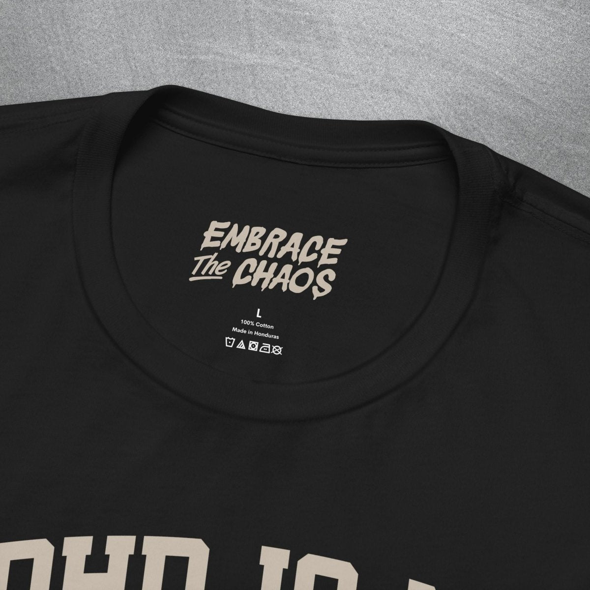 ADHD IS MY DEADLIFT TEE XS Dark Grey - Embrace The Chaos mental health humor apparel