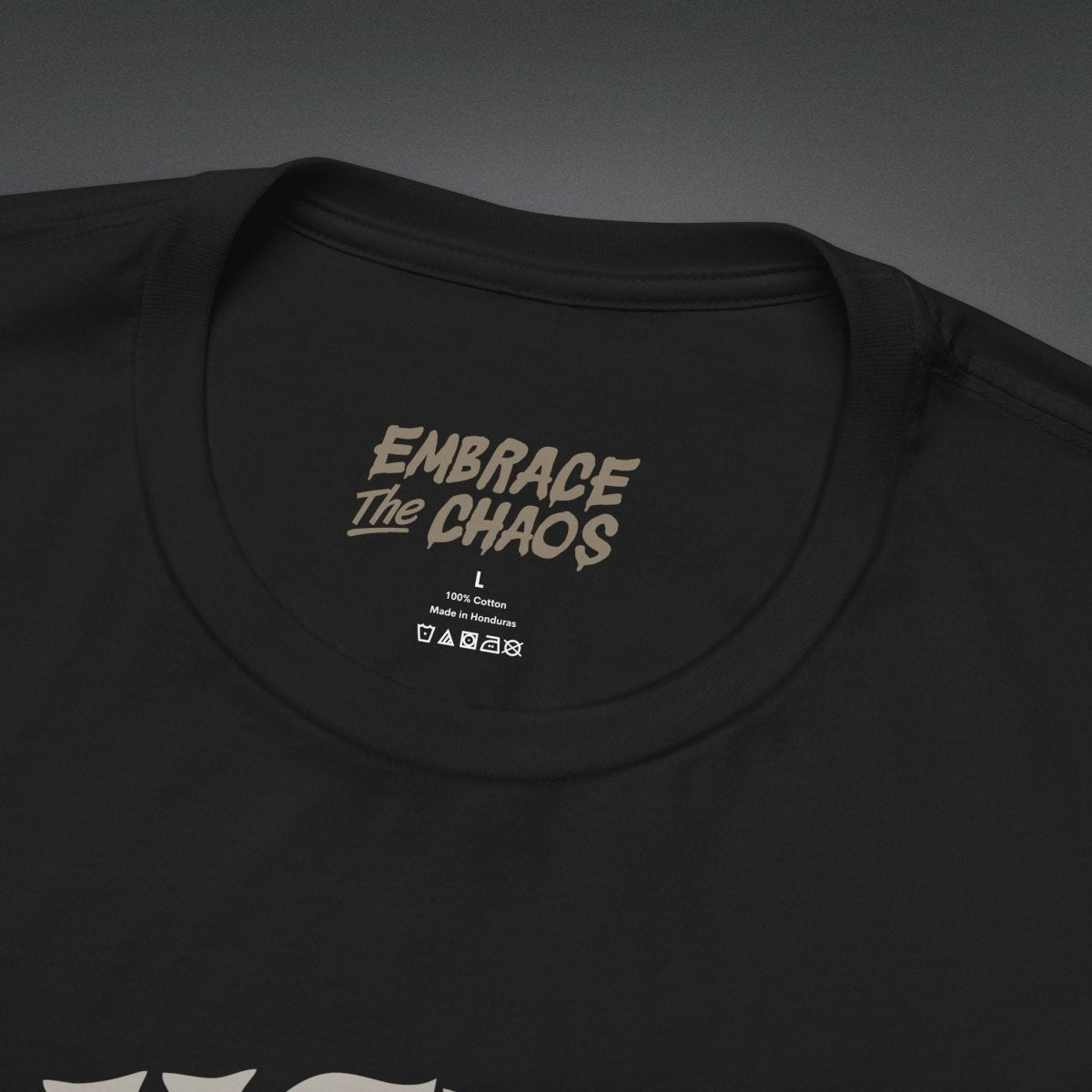 ANGELIC BUT PLOTTING TEE XS Navy - Embrace The Chaos mental health humor apparel