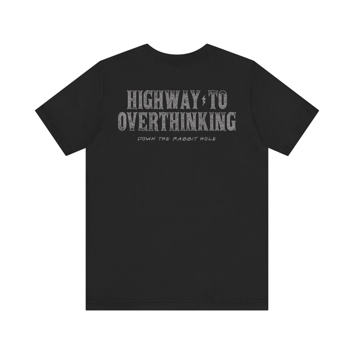 ANXIETY - AC/DC STYLE TEE XS Black - Embrace The Chaos mental health humor apparel