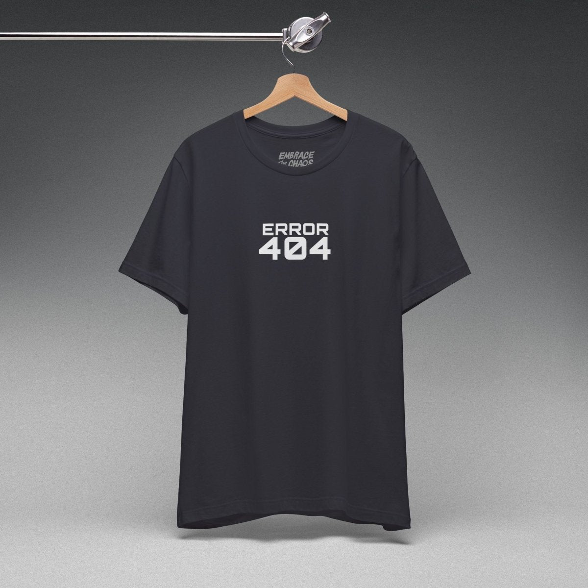 ANXIETY ERROR 404 T - SHIRT XS Dark Grey - Embrace The Chaos mental health humor apparel