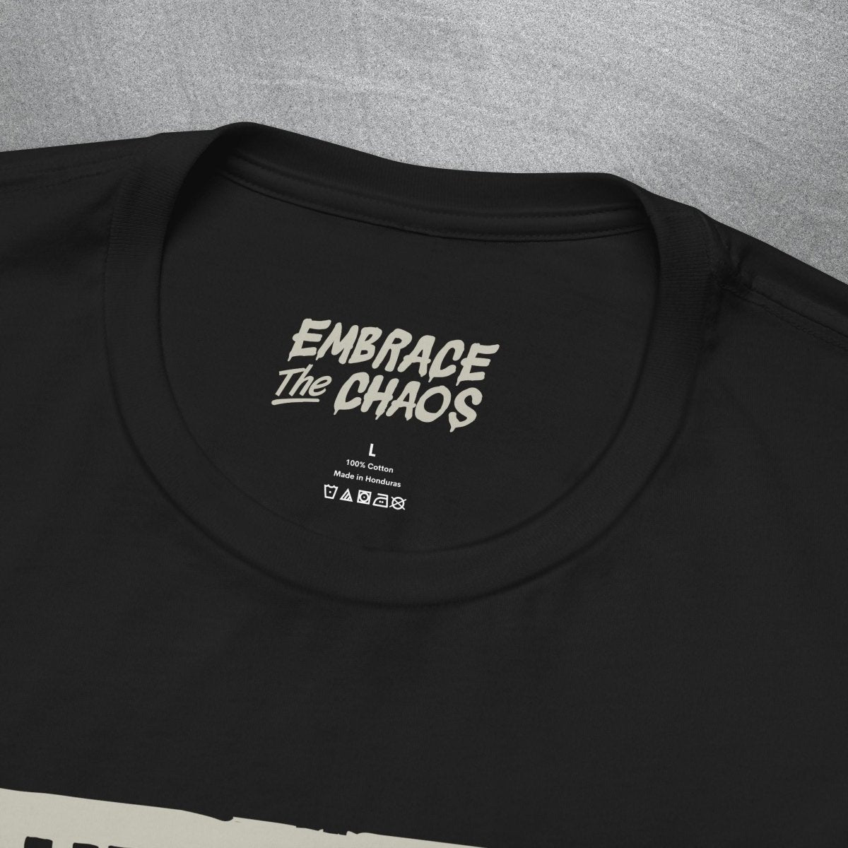 ANXIETY ✦ HELLO I'M TEE XS Dark Olive - Embrace The Chaos mental health humor apparel