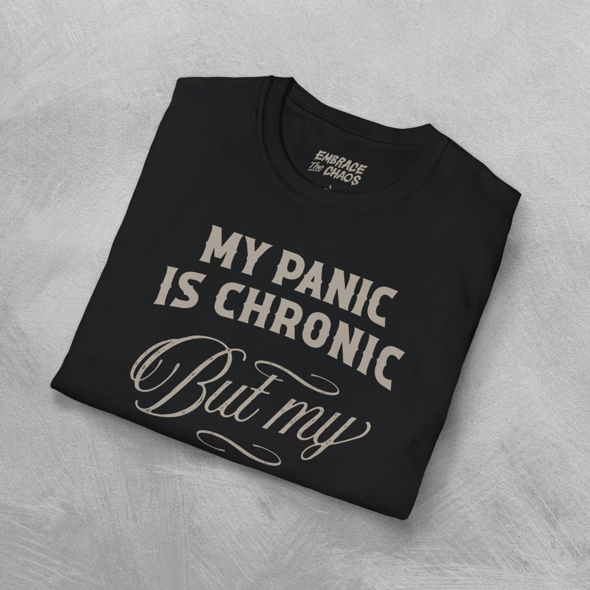 ANXIETY ✦ SARCASM IS ICONIC T - SHIRT Dark Chocolate S - Embrace The Chaos mental health humor apparel