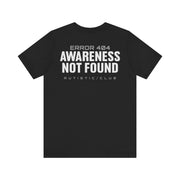 AUTISM ERROR 404 T-SHIRT XS Black - Embrace The Chaos mental health humor apparel