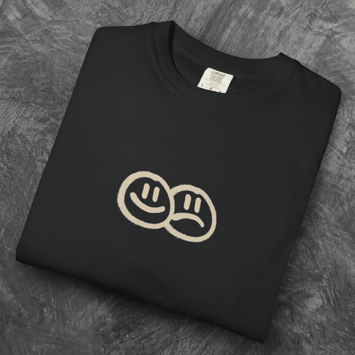 AWESOME BIPOLARITY T - SHIRT Graphite S - Embrace The Chaos mental health humor apparel