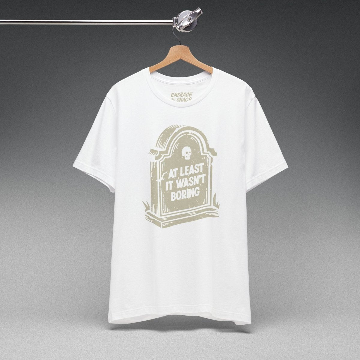 BOREDOM KILLER TEE XS White - Embrace The Chaos mental health humor apparel