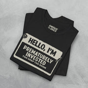BPD ✦ HELLO I'M TEE XS Black - Embrace The Chaos mental health humor apparel