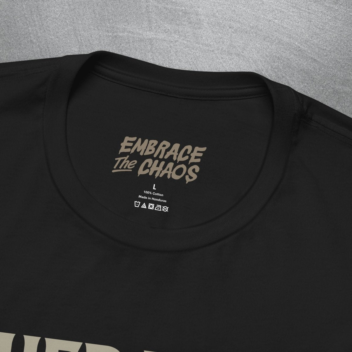 DENIAL IS FREEEE T-SHIRT XS Team Navy - Embrace The Chaos mental health humor apparel