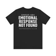DEPRESSION ERROR 404 T-SHIRT XS Black - Embrace The Chaos mental health humor apparel