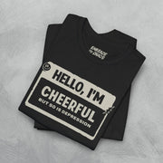 DEPRESSION ✦ HELLO I'M TEE XS Black - Embrace The Chaos mental health humor apparel
