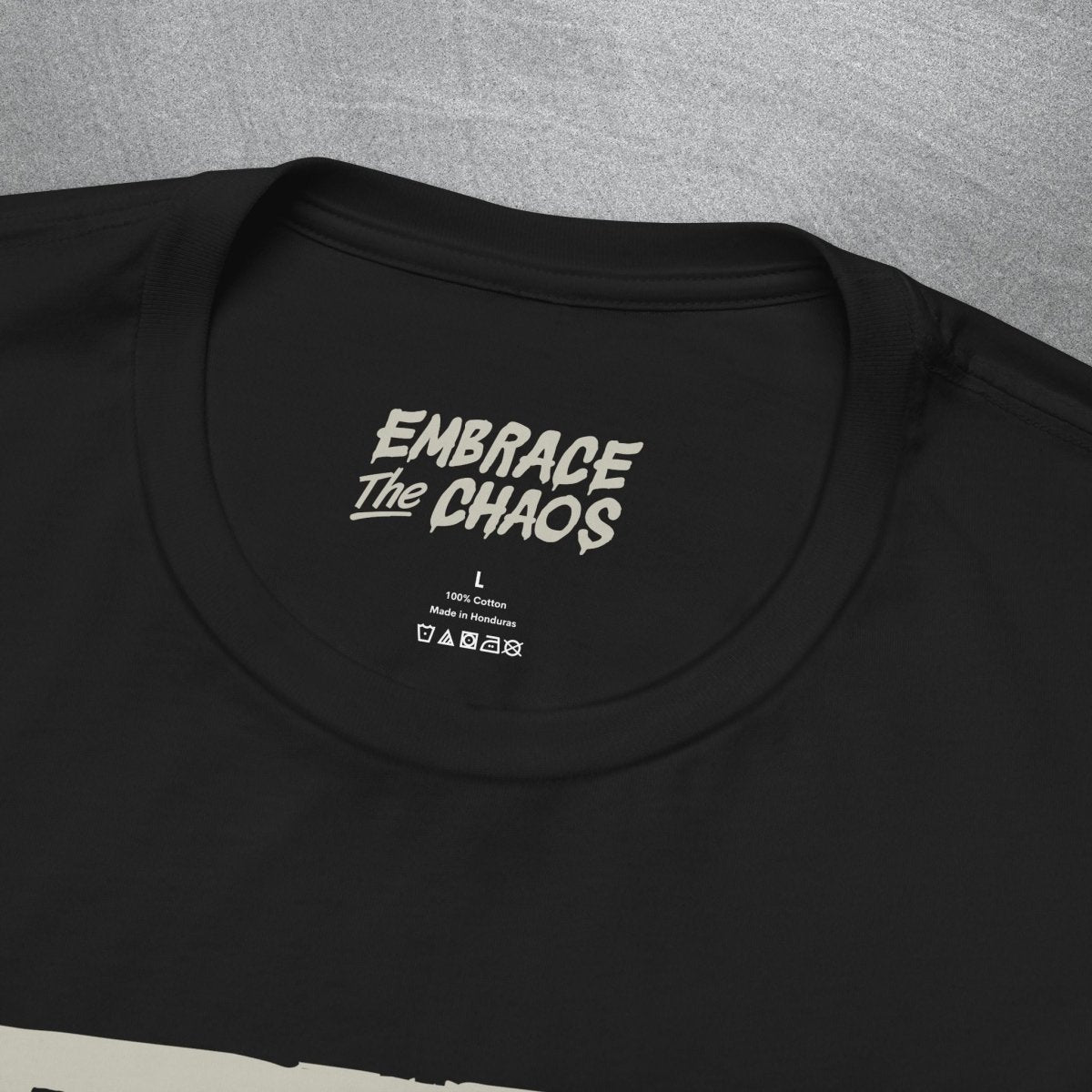 DEPRESSION ✦ HELLO I'M TEE XS Dark Olive - Embrace The Chaos mental health humor apparel