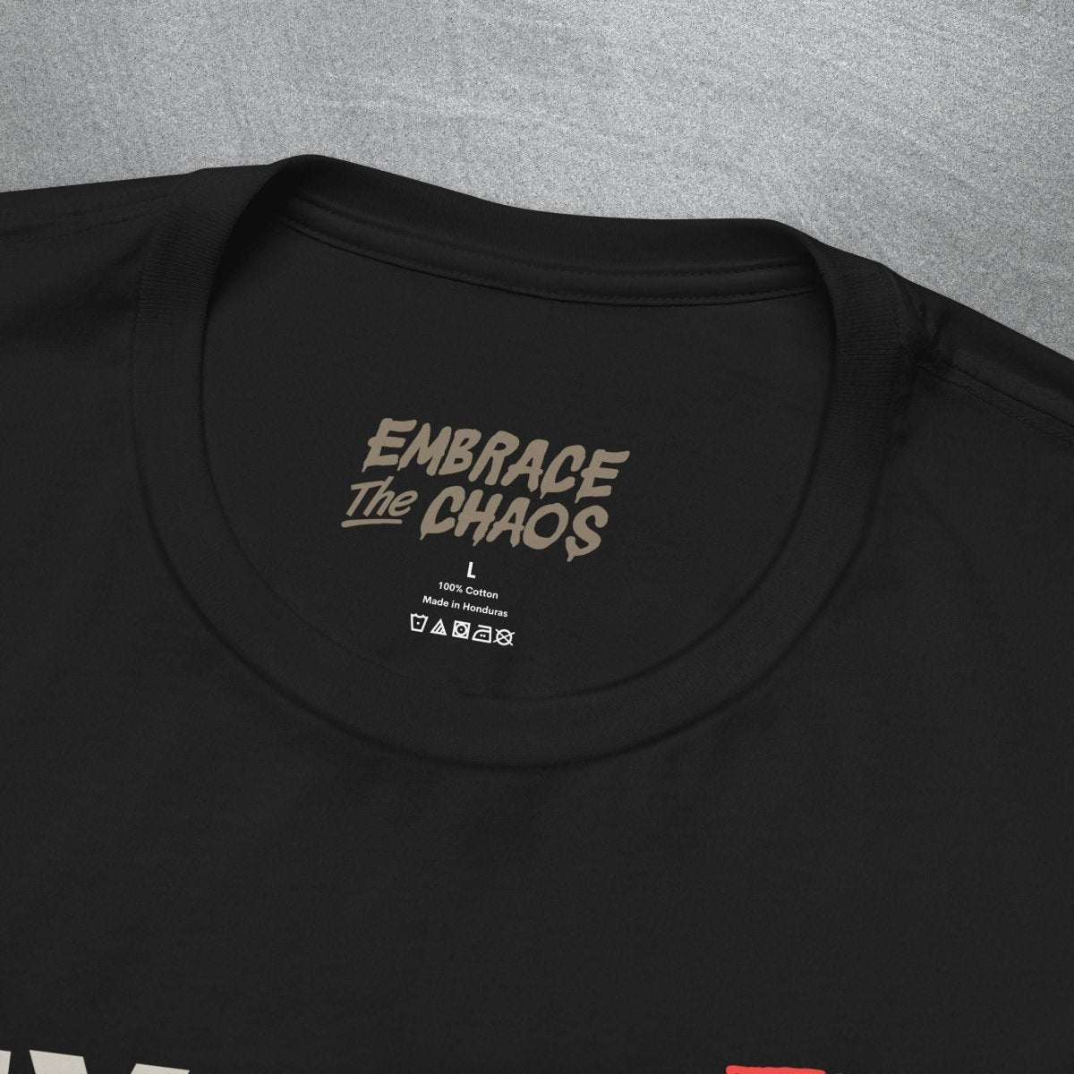 DON'T GO INSANE TEE XS Team Purple - Embrace The Chaos mental health humor apparel