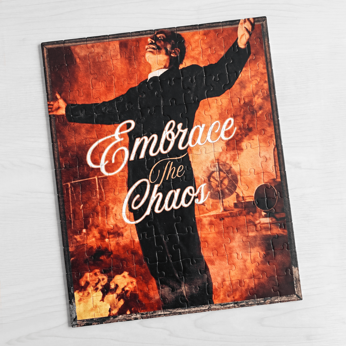 EMBRACE THE CHAOS PUZZLE 110 pcs (Horizontal) - Embrace The Chaos mental health humor apparel