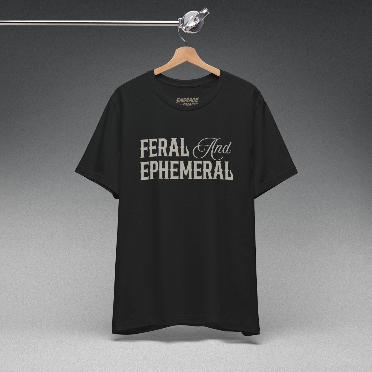 FERAL AND EPHEMERAL TEE XS Team Navy - Embrace The Chaos mental health humor apparel