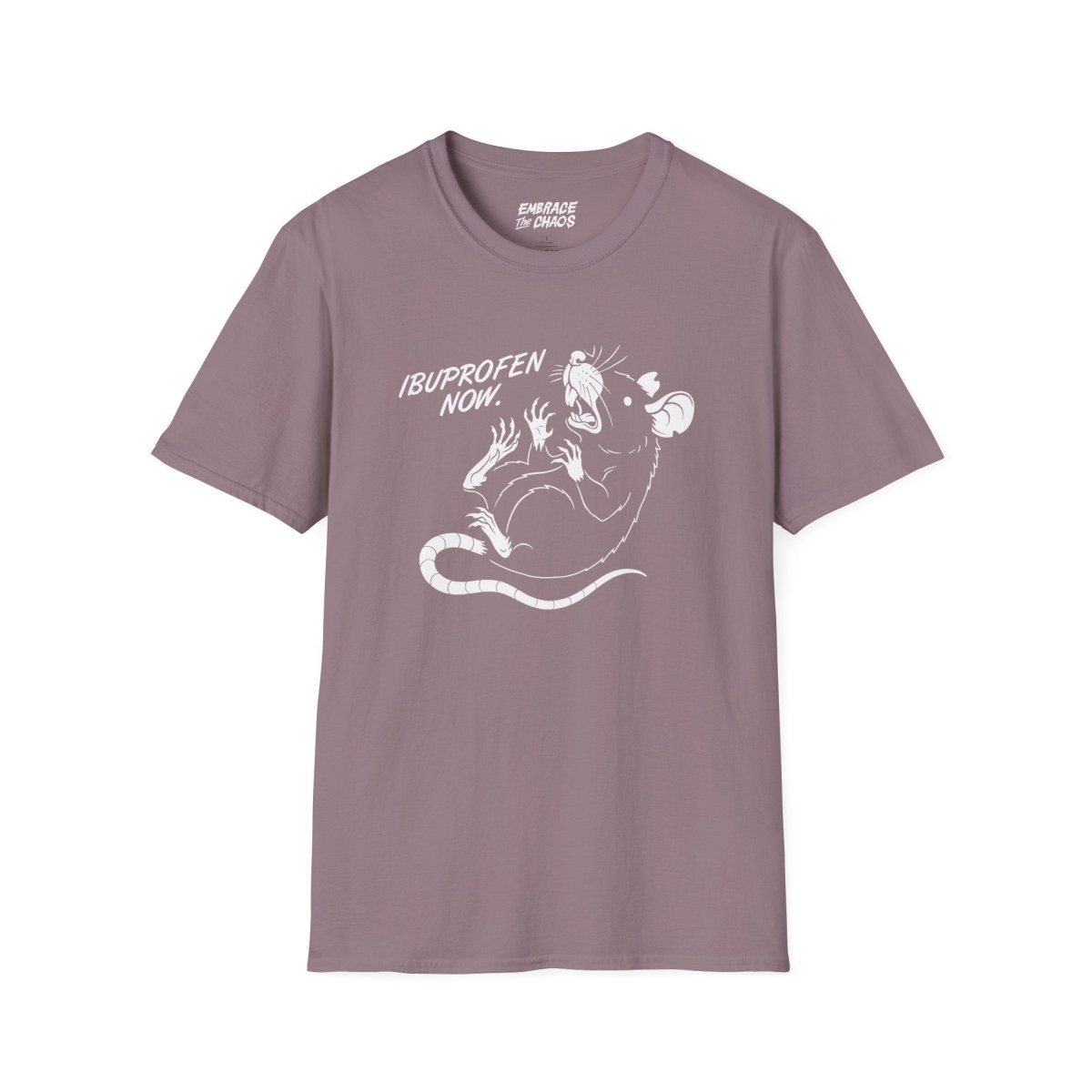 IBUPROFEN ADDICT TEE White XS - Embrace The Chaos mental health humor apparel