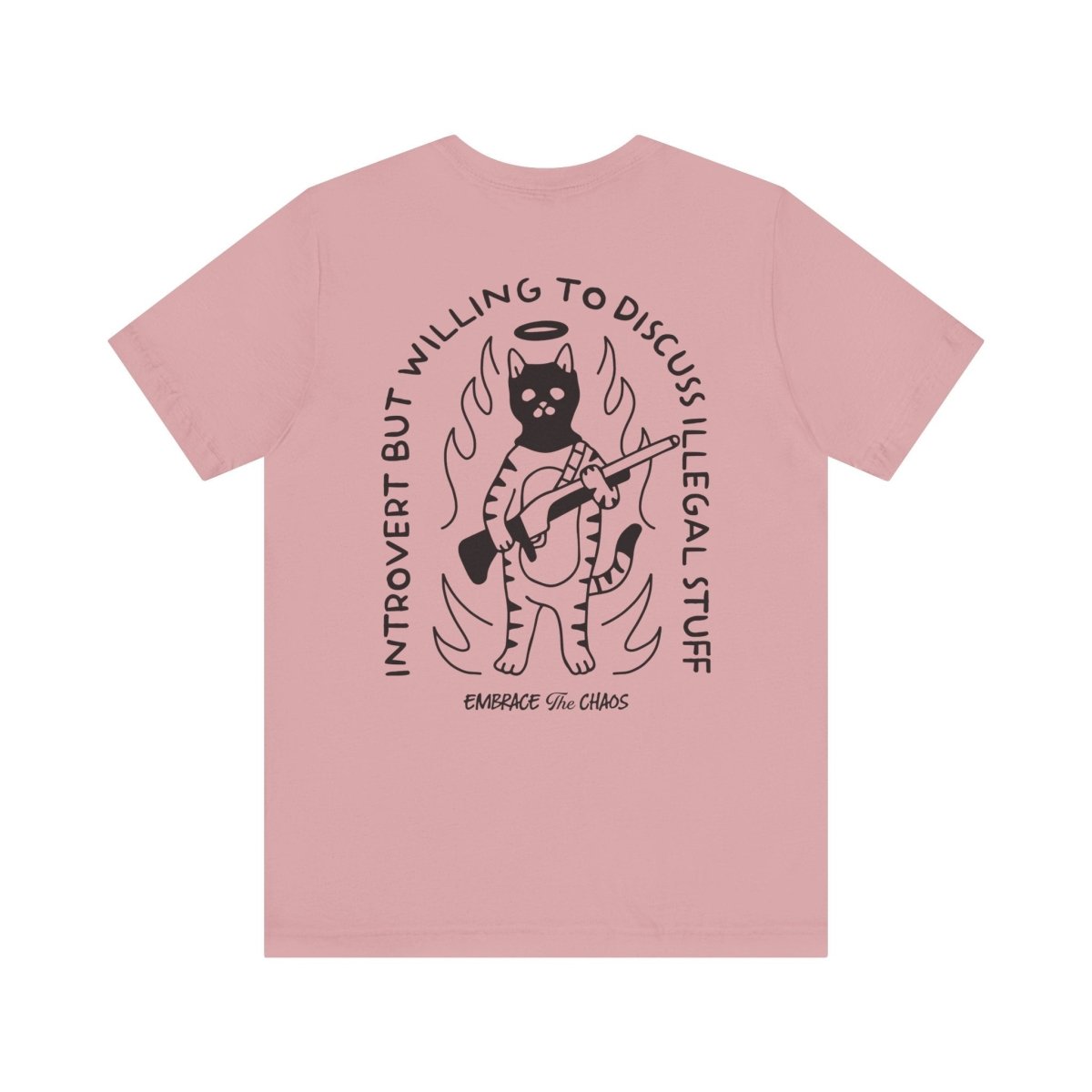 INTROVERT BUT... T-SHIRT XS Orchid - Embrace The Chaos mental health humor apparel
