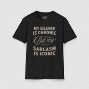 INTROVERT ✦ SARCASM IS ICONIC T - SHIRT Black XS - Embrace The Chaos mental health humor apparel