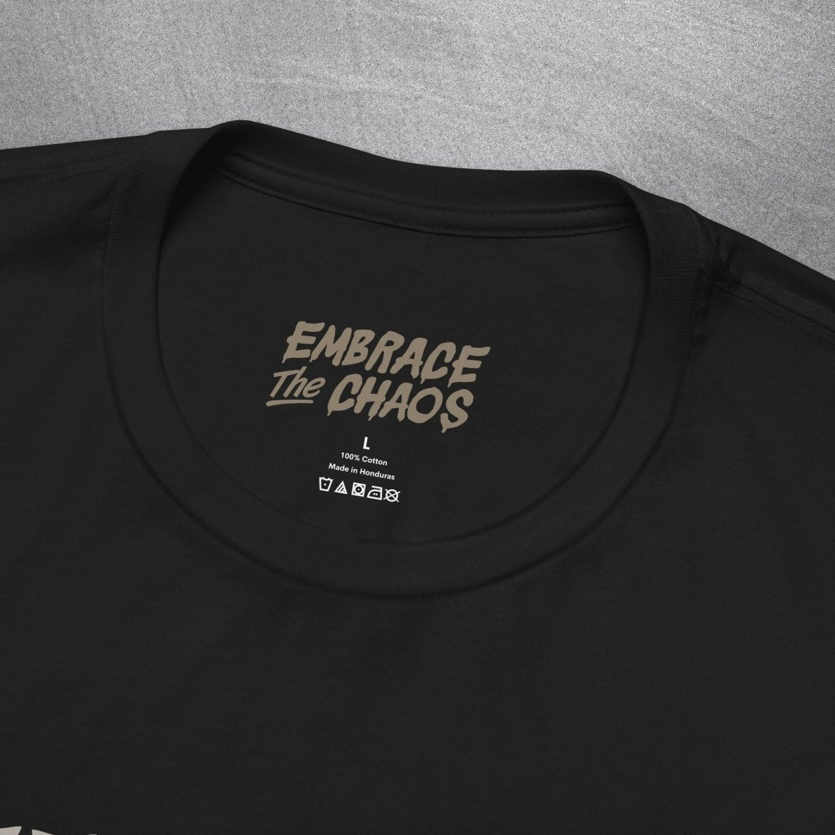 INVITING BUT FERAL TEE XS Team Navy - Embrace The Chaos mental health humor apparel