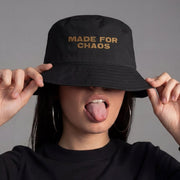 MADE FOR CHAOS BUCKET HAT One size Black - Embrace The Chaos mental health humor apparel