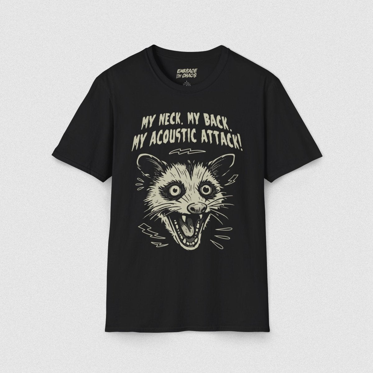 MY NECK MY BACK T - SHIRT Black XS - Embrace The Chaos mental health humor apparel