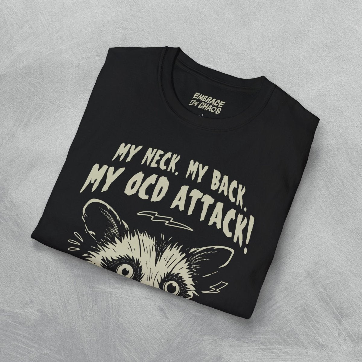 MY NECK MY BACK T - SHIRT Purple S - Embrace The Chaos mental health humor apparel