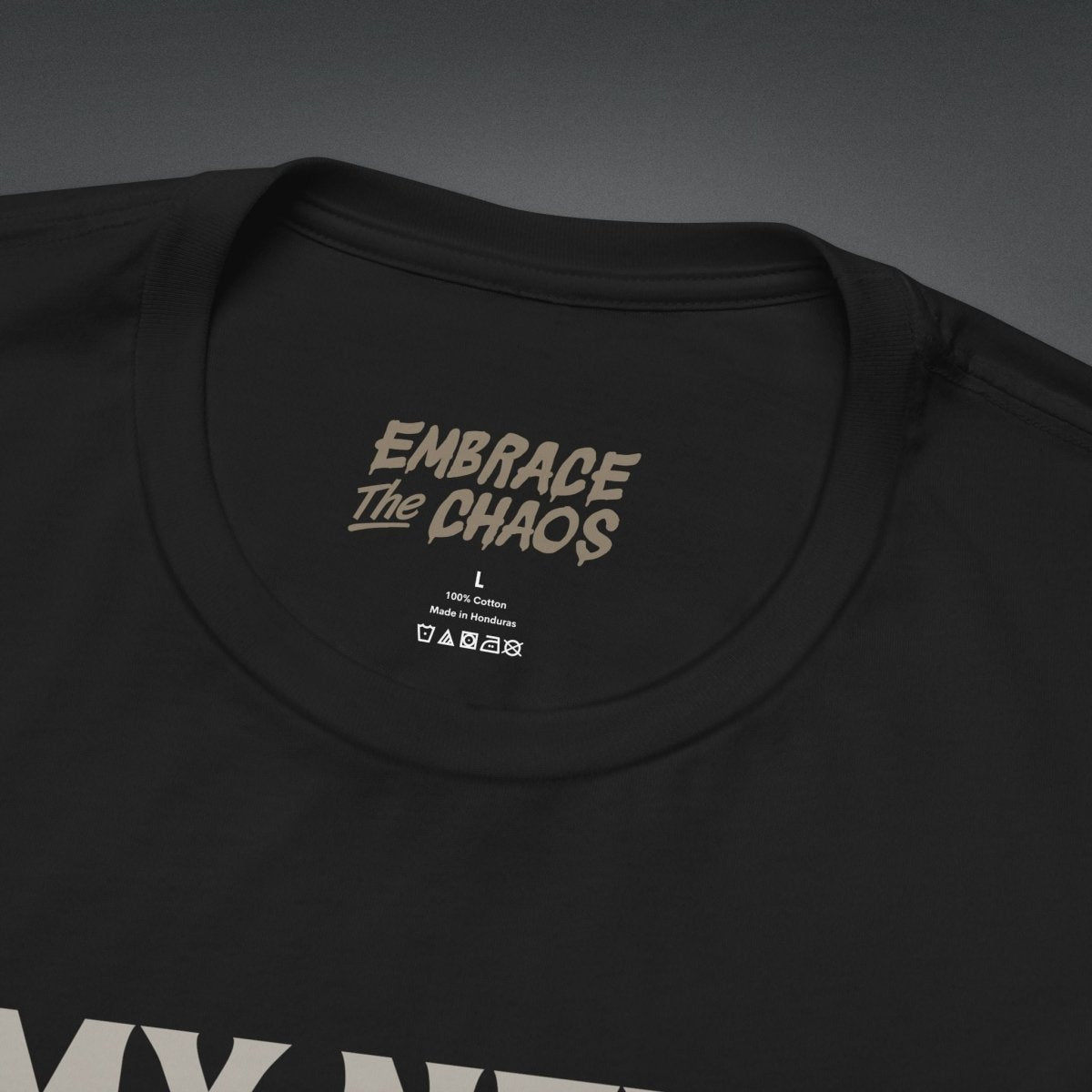 MY NEXT COCKTAIL TEE XS Team Navy - Embrace The Chaos mental health humor apparel